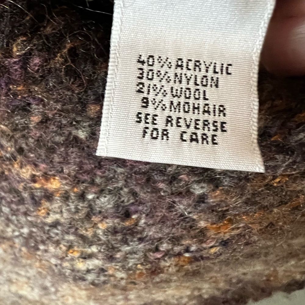 Talbots Vintage, made in Italy earth tone cardigan - Picture 6 of 8